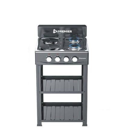 Premier Four Burner Table Top With Standing Shelves