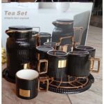 Tea Set With Gold Rim