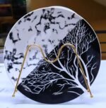 6 pcs Ceramic Tree Design Plates