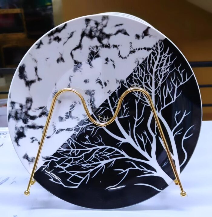 6 pcs Ceramic Tree Design Plates