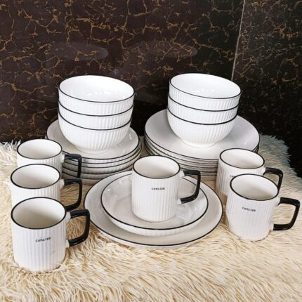 24-pc Ceramic CONCICE Dinner Set