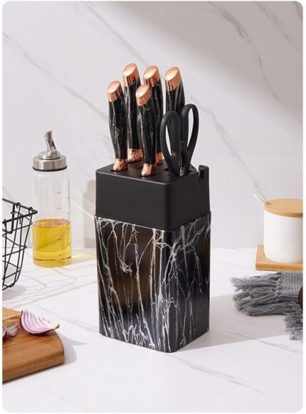 7pc Marble Knife Set