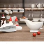 Fine Porcelain Gravy Boat Sauce Bowl