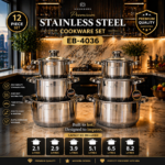 12pcs Edenberg Stainless Sufurias EB-4036