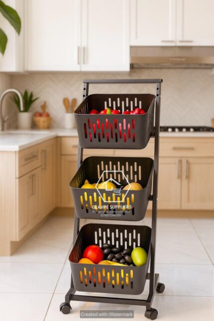 3 compartment vegetable/fruit rack