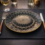 6 Pcs Geometric Dinner Plate Set
