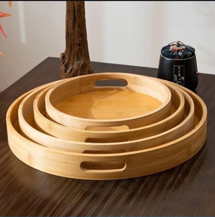 4 in1 multifunctional big size bamboo trays