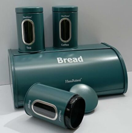 Bread Storage Bin With 3pcs Canisters