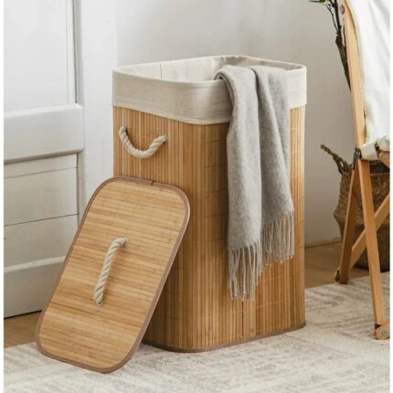 Foldable Large Wooden Laundry Basket