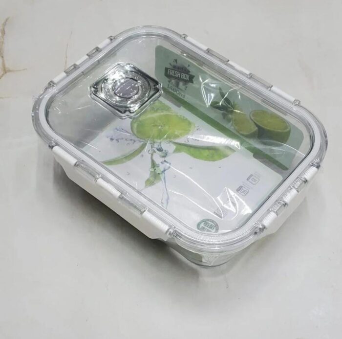 Glass Lock Snack Box With Clear Lids