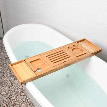 Wooden Bathtub Tray/Organiser