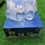 Frosted Whiskey Glass With Gold Rim