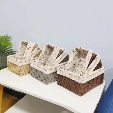 Woven Paper Rope Baskets