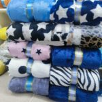 Printed fleece blankets.