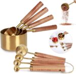 8 Piece set Golden Measuring cups