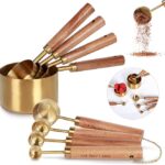 8 Piece set Golden Measuring cups