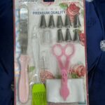 11pc cake decorating with piping bag.