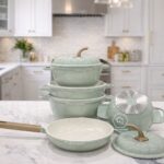 USFE 9pcs cookware set (pumpkin like)