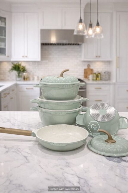 USFE 9pcs cookware set (pumpkin like)