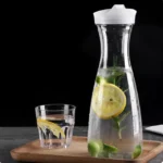 1 Litre glass milk bottle / Carafe.