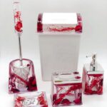 5pcs Water Shell Flower bathroom set.