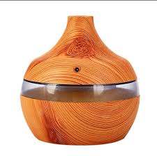 Wood Grain round shape Air Humidifier.