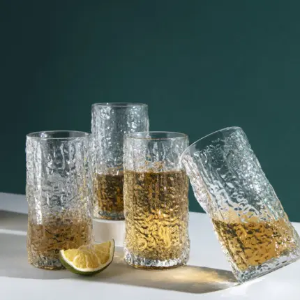 Bark Design water Glass.