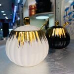 Sugar dish with Ceramic spoon.