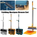 Magnetic Broom And Scoop Folding Dustpan Set