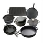 Raw Preseasoned Cast iron Set