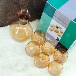 Gold Wine/Whiskey Decanter Set.