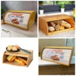 Eco-Friendly Bamboo Bread Bin