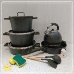 Uakeen Granite Coated Cookware Set