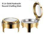 Gold Round Chaffing Dishes