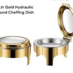 Gold Round Chaffing Dishes