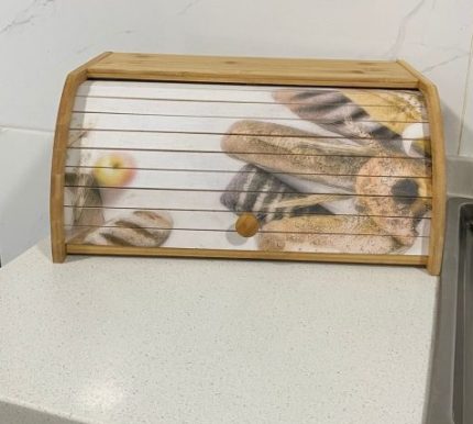 Eco-Friendly Bamboo Bread Bin