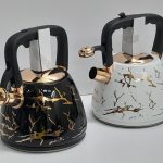 3.2L Stainless Steel and Marble Whistling Kettle