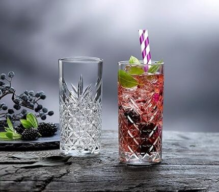 Highball Crystal Glass Cup Set