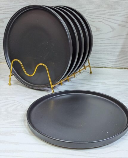 Ceramic Black Dinner Plates