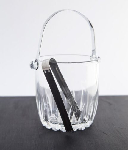 2pc Hard Glass Ice Bucket