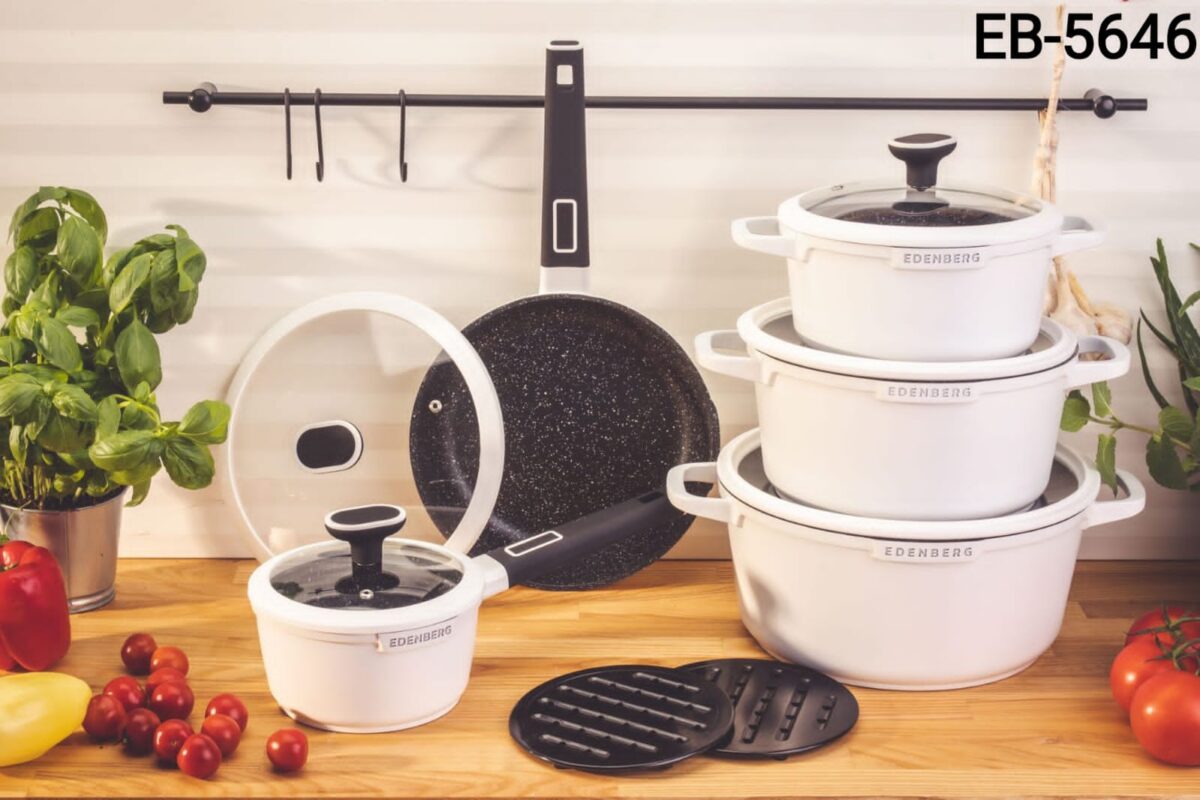 Edenberg Cookware Marble Set 12pcs Eb-5646