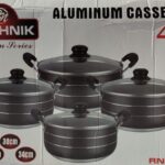 Rashnik 4pc Aluminium Casserole Set