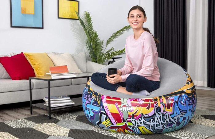 Graffiti Inflatable Bean Bag Chair