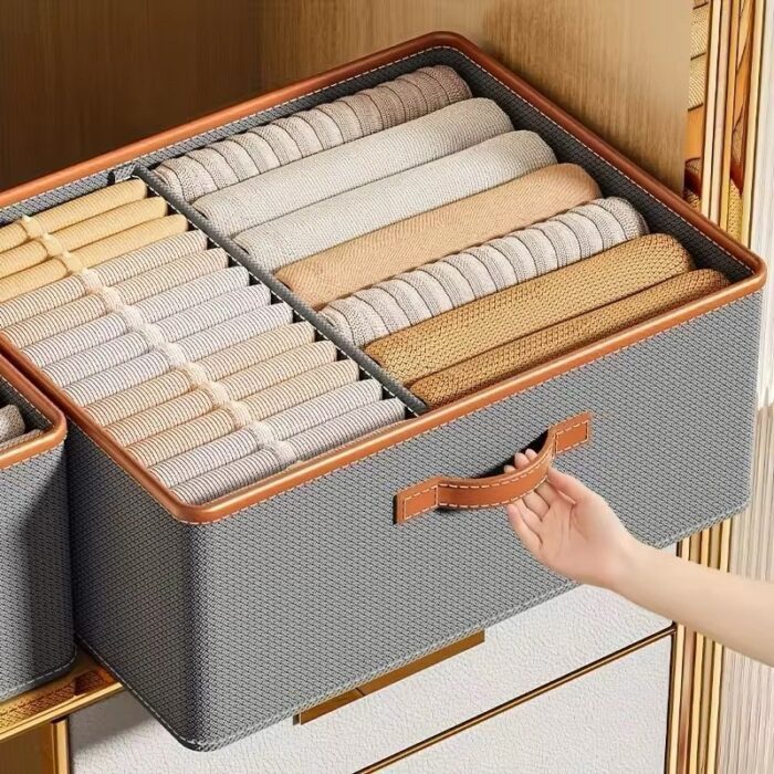 Foldable Double Compartment Closet Organizer