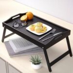Black Foldable Bamboo Tray