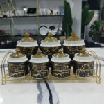 Gold and white Luxury Spice Set.