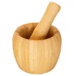 Bamboo Mortar and Pestle Set