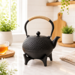 Cast Iron Tea Pot With Infuser and Coaster. - Image 5