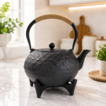 Cast Iron Tea Pot With Infuser and Coaster. - Image 4