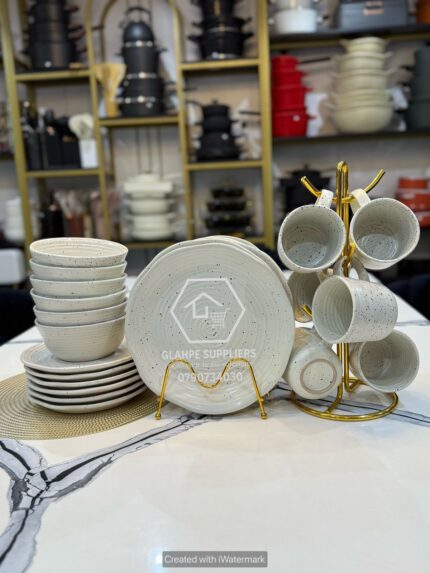24pcs Marble Ceramic Dinner set